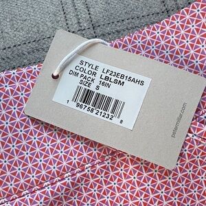 Peter Millar Pink Geometric Pattern Skirt